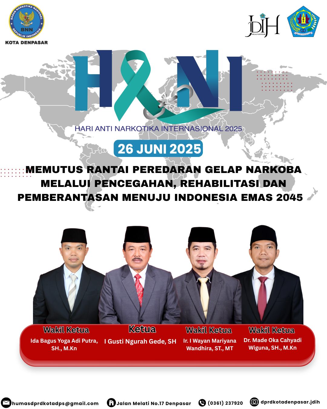SELAMAT MEMPERINGATI HARI ANTI NARKOBA INTERNASIONAL TAHUN 2025