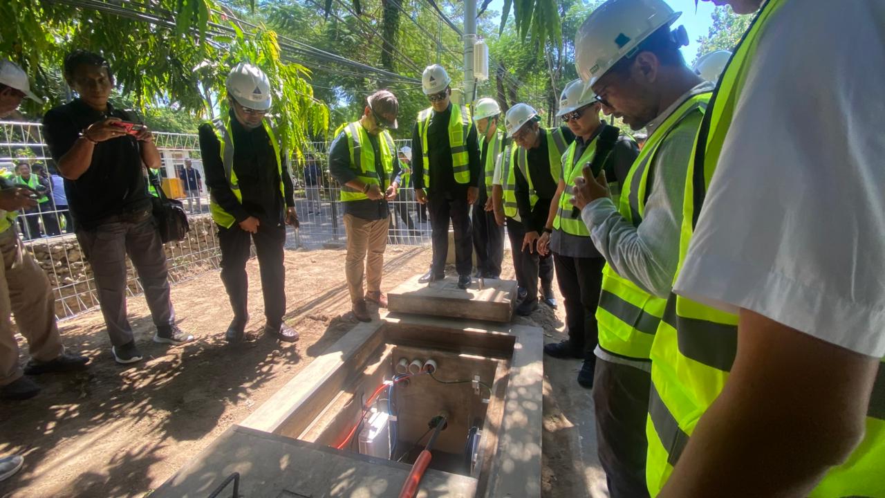 GABUNGAN KOMISI DPRD KOTA DENPASAR TINJAU PEMBANGUNAN SJUT-IPT DI SANUR